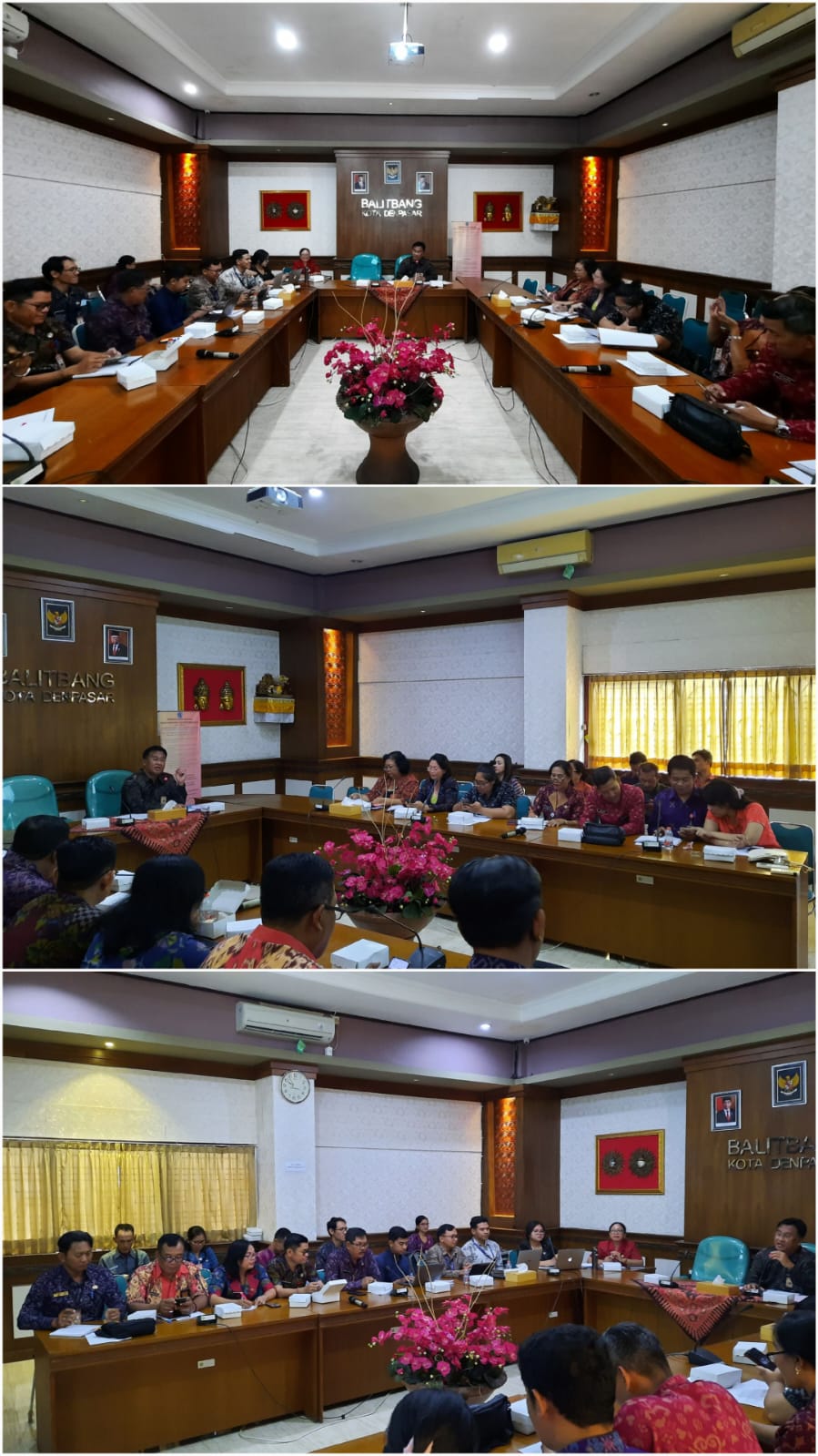 Rapat Progres Hasil Survei Kegiatan Kajian Identifikasi Potensi Peningkatan PAD di Kota Denpasar