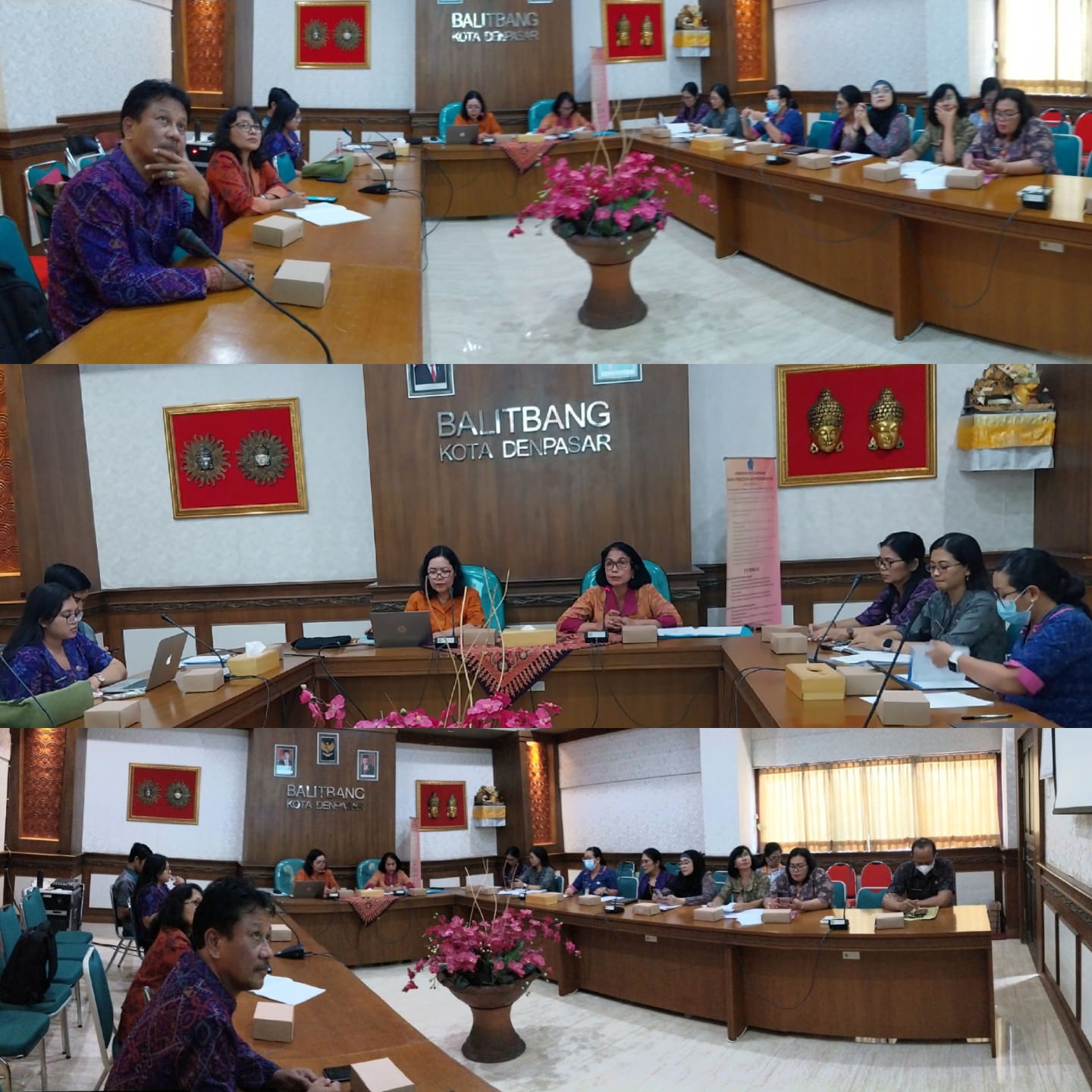 Rapat Pembahasan Progres Pengumpulan Data Survei Kajian Diversifikasi Konsumsi Pangan Masyarakat Dengan Tingkat Pendapatan Keluarga di Kota Denpasar
