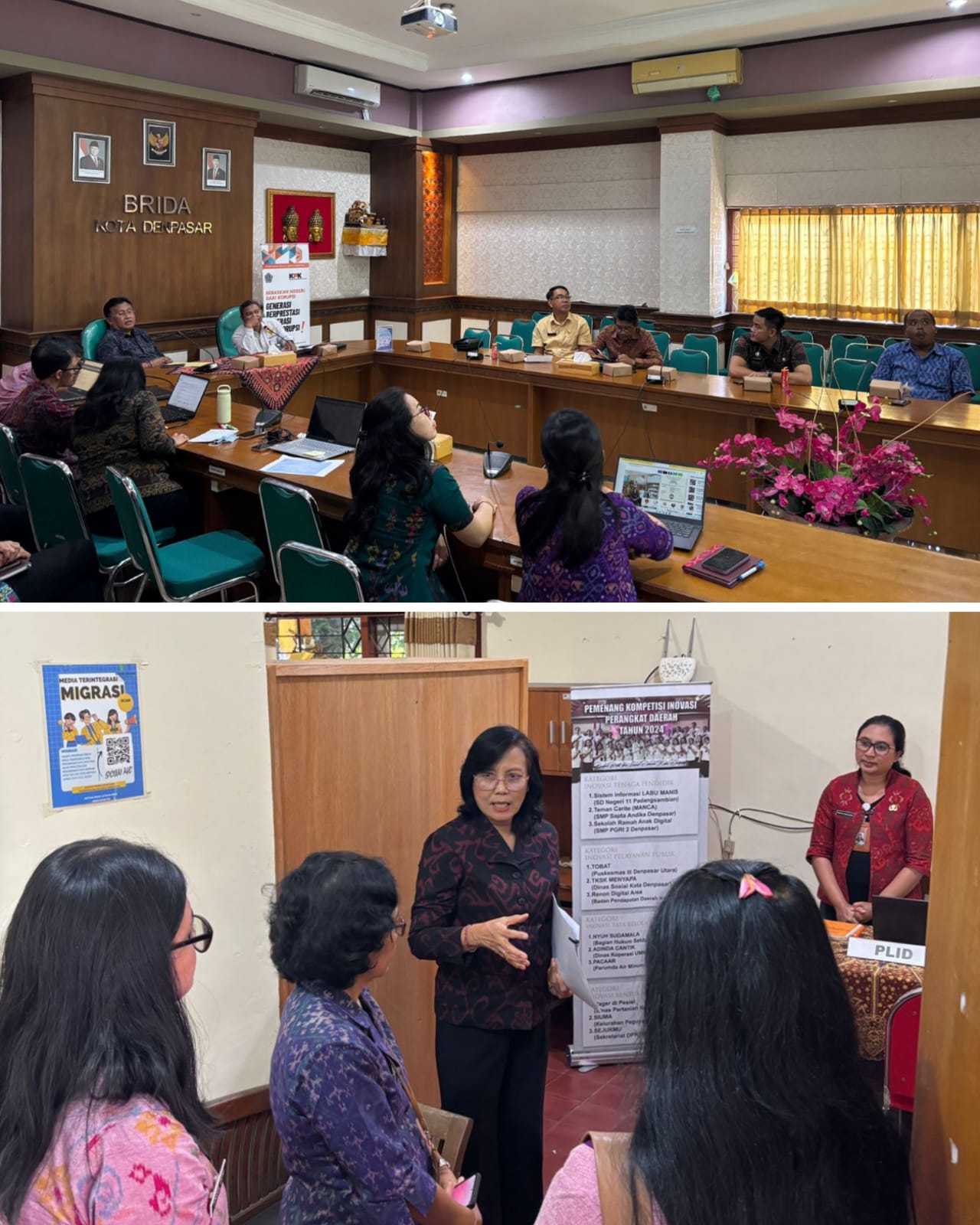 Visitasi Monitoring Dan Evaluasi Keterbukaan Informasi Publik (Monev KIP) BRIDA Kota Denpasar