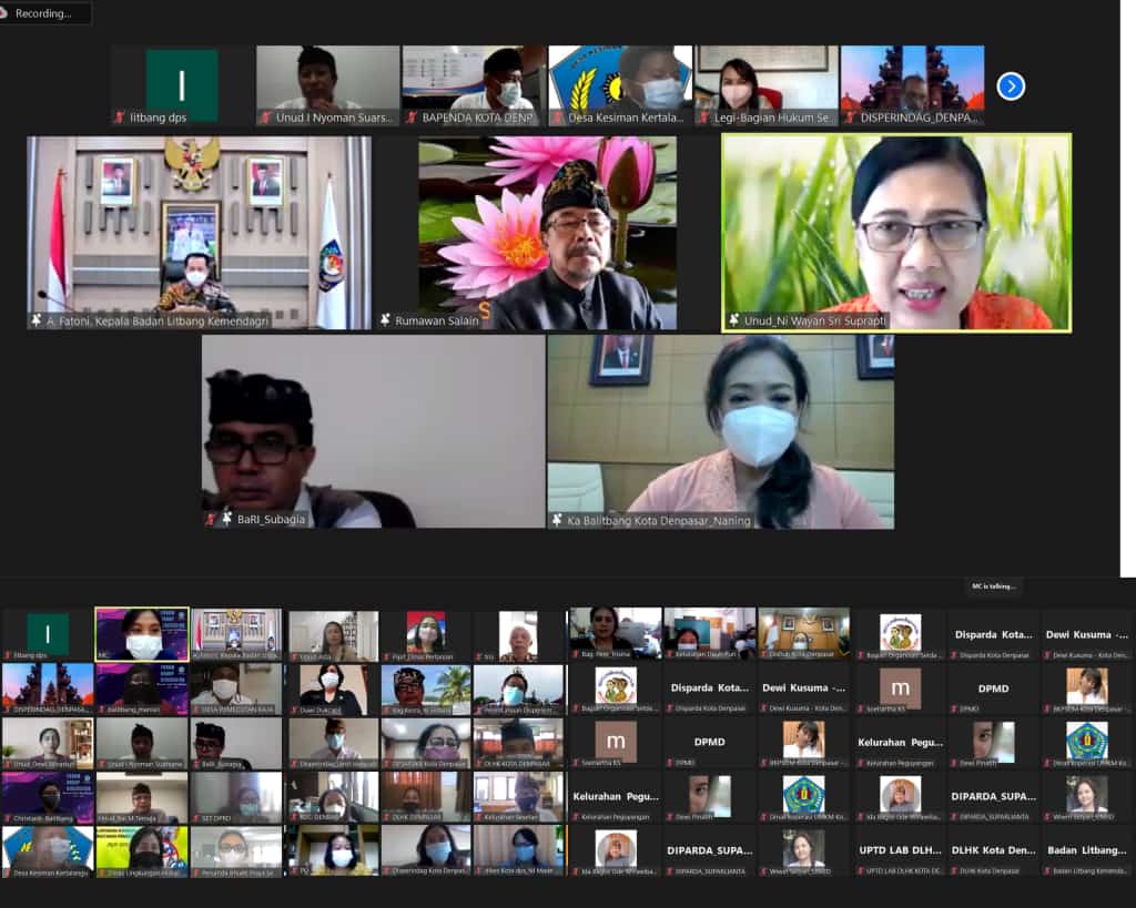 Forum Group Discussion (FGD) Rencana Induk Kelitbangan Kota Denpasar Tahun 2021-2026